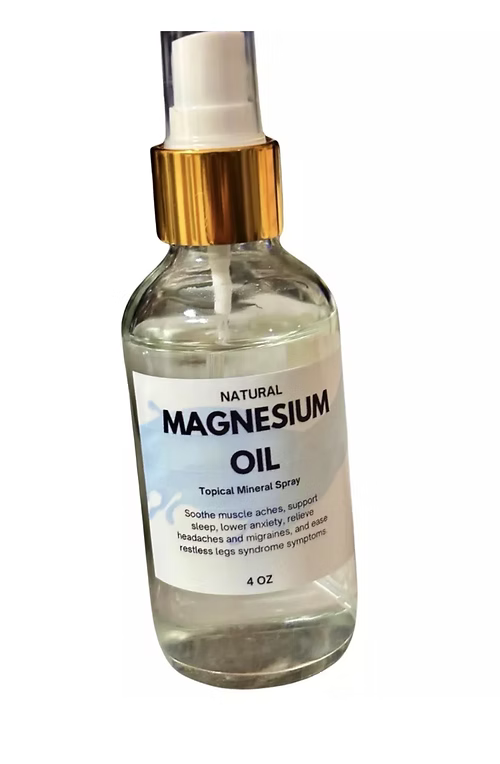 Natural Magnesium Oil Spray. Topical Mineral Spray - 4 oz. Daily