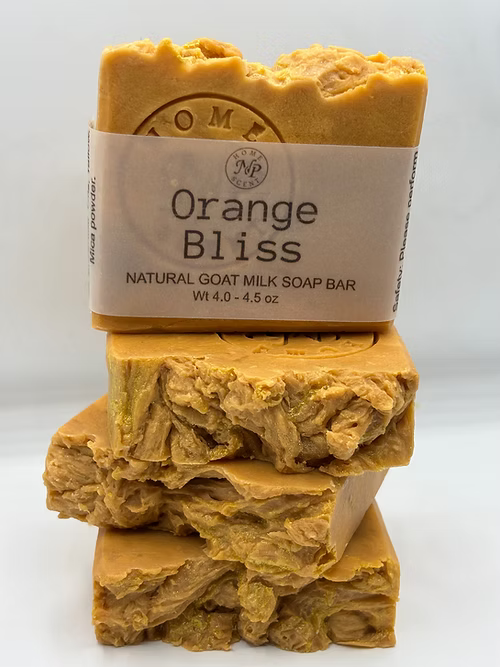 Orange Bliss Face And Body Goat Milk Soap Bar| Facial Skincare