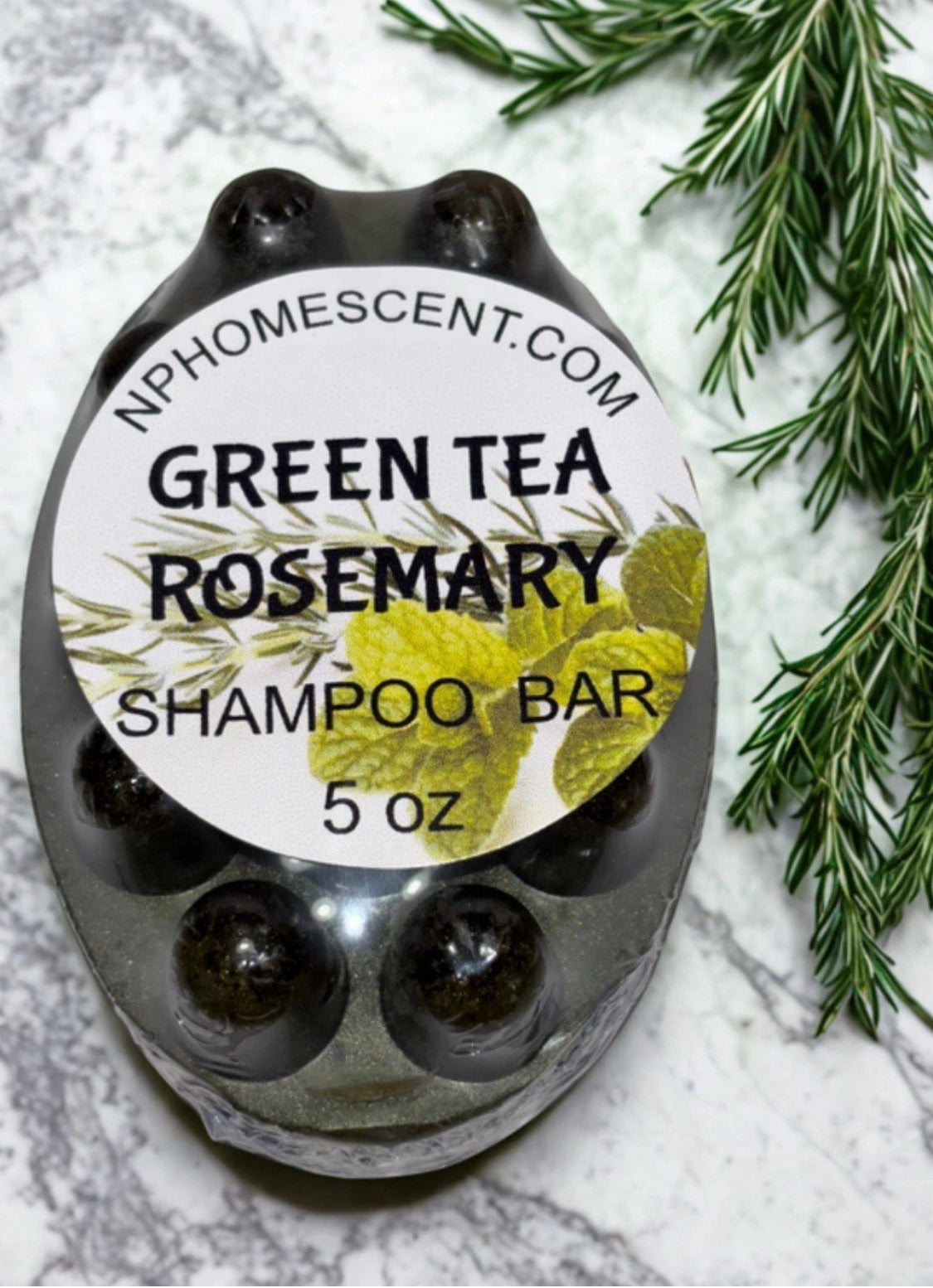Rosemary /Green Tea Massage Shampoo Bar