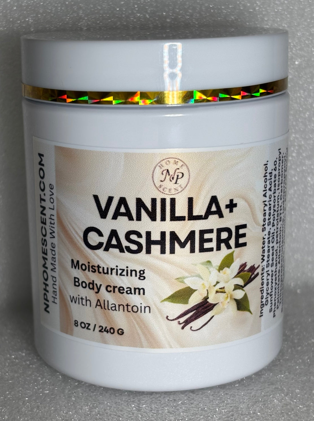 Vanilla +Cashmere Moisturizing Body Cream With Allantoin