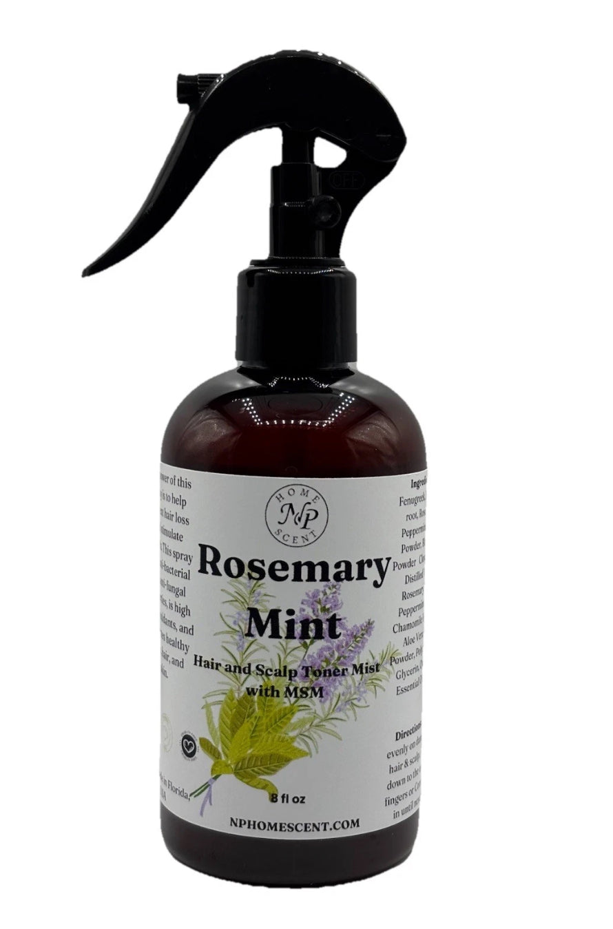 Rosemary-Mint Hair and Scalp Mist With MSM, 8 Oz