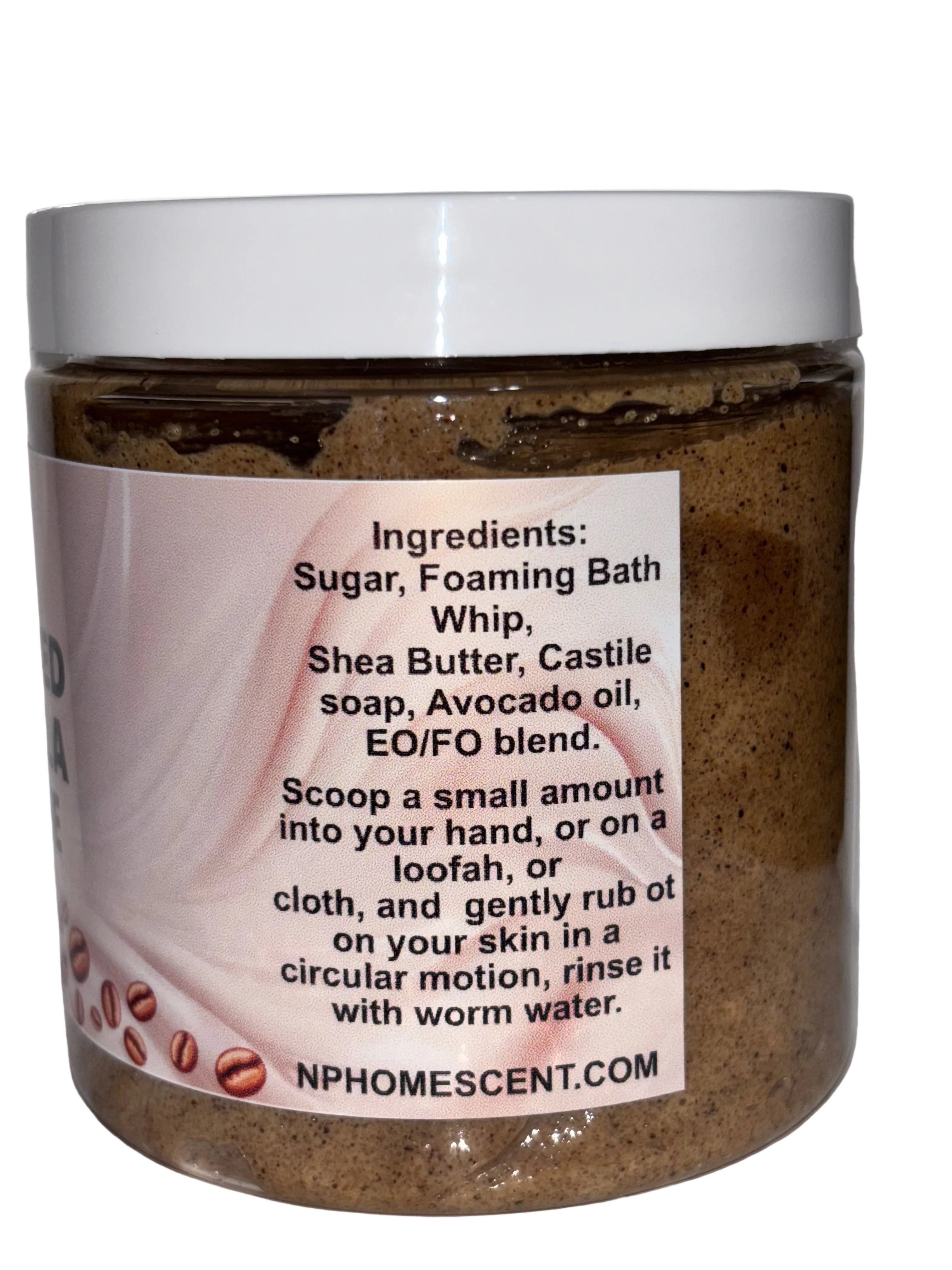 Whipped Vanilla Coffee Handmade Whipped Sugar Scrub 8 Oz