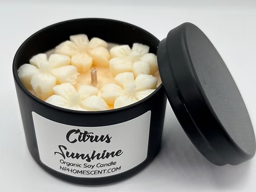 Citrus Sunshine Organic Soy Candle