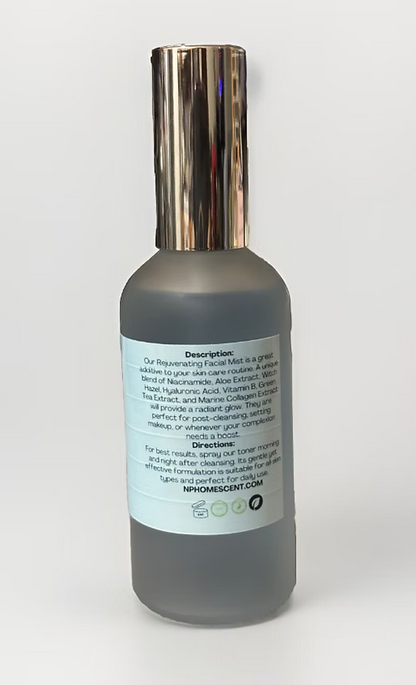 Marine Collagen Face Mist - 4 fl oz glass spray bottle,Hydrating with Organic Gr