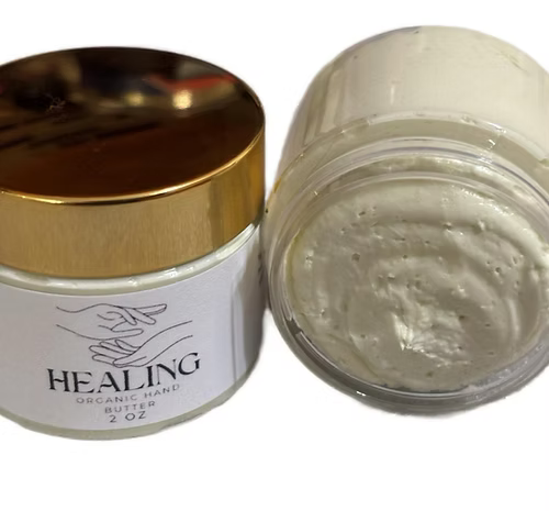 Healing Organic Hand Butter - Natural Ingredients for Skin Care and Relief