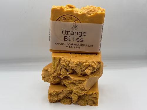 Orange Bliss Face And Body Goat Milk Soap Bar| Facial Skincare