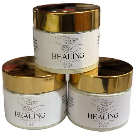 Healing Organic Hand Butter - Natural Ingredients for Skin Care and Relief