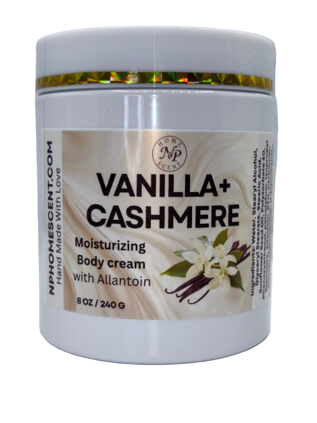 Vanilla +Cashmere Moisturizing Body Cream With Allantoin