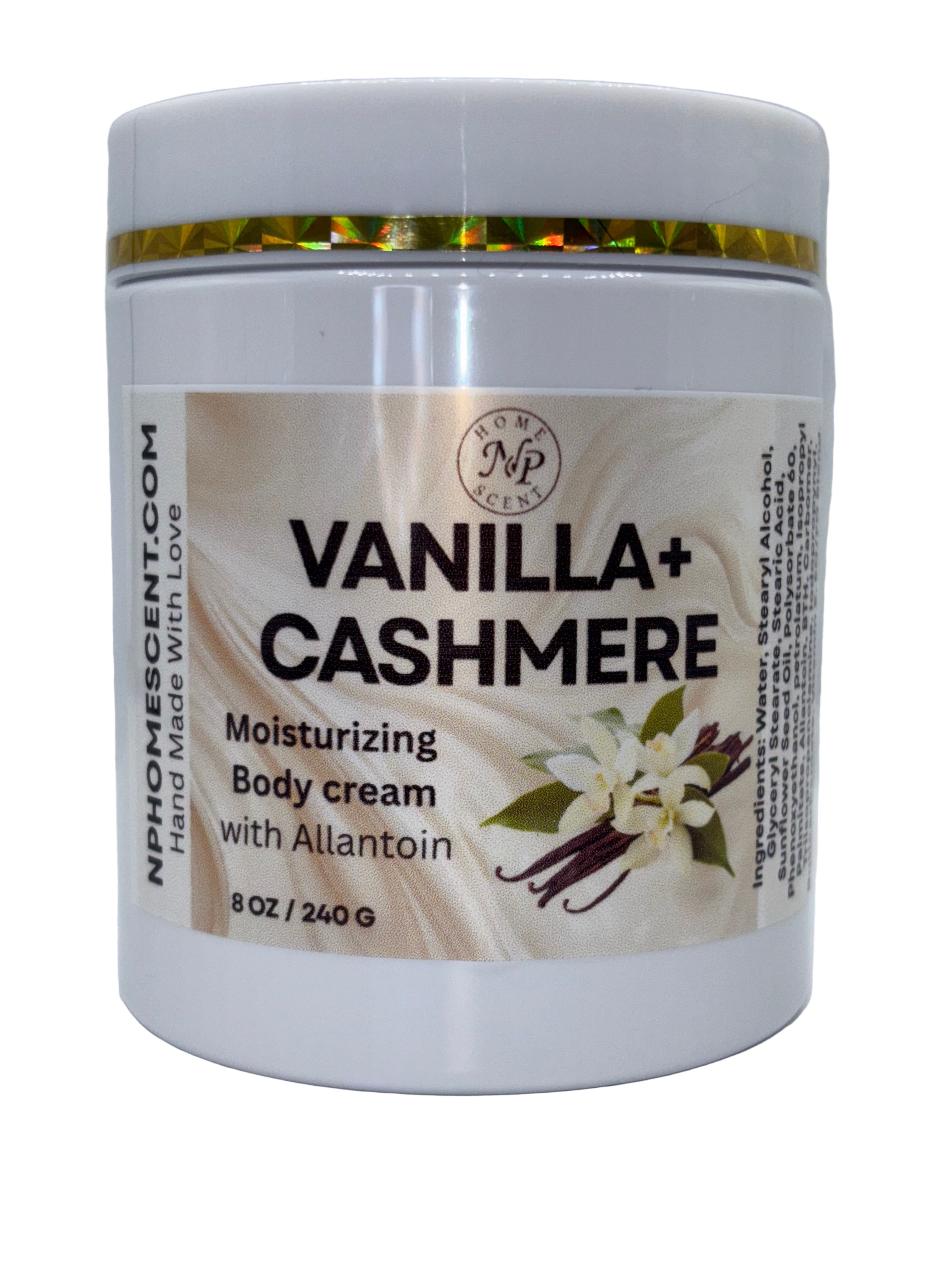 Vanilla +Cashmere Moisturizing Body Cream With Allantoin