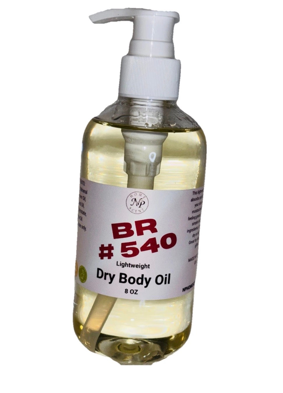 Baccarat Rouge Inspired:                BR #540  Dry Body Oil.  8 Oz