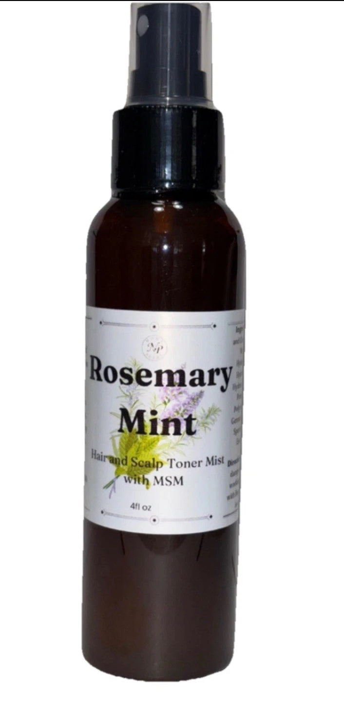 Rosemary-Mint Hair and Scalp Mist With MSM, 4 Oz