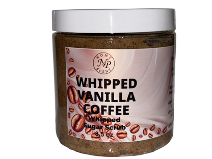 Whipped Vanilla Coffee Handmade Whipped Sugar Scrub 8 Oz